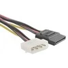 QOLTEC 27618 Qoltec Adapteris cable 20cm POWER MOLEX/2xSATA