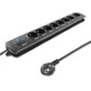 QOLTEC 50114 Viršįtampių apsauga 8 maitinimo lizdas 3,0m