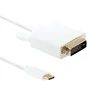 QOLTEC 50417 Qoltec DisplayPort Alternatyvus režimas USB 3.1 tipo C vyriškas DVI kištukas 4Kx2K 2m