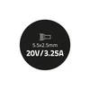 QOLTEC 50014 Nešiojamas kompiuteris kintamosios srovės adapteris 65W 3,25 A 20V 5,5x2,5 + maitinimo laidas