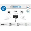 Monitoriaus laikiklis R-GO TOOLS ZEPHER SINGLE