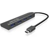Icy Box Ledo dėžutė IB-AC6405-C 4 prievadų USB 3.0 tipo -C šakotuvas, Aliuminio (1 x tipas -C iki 4 x tipas-A) Raidsonic 4 prievadų USB 3.0 tipo -C šakotuvas, Aliuminio (1 x tipas -C iki 4 x tipas- A )