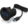 ICYBOX IB-HUB1403 Icy Box Desk Hub 4xUSB 3.0, 120 cm USB 3.0 laidas