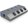 Icy Box 4 IB-HUB1405C Uosto centras USB 3.0