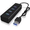 ICYBOX IB-HUB1409-U3 Icy Box 4x Port USB 3.0 Hub, Juodas