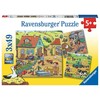 Ravensburger 3 dėlionės „Ūkyje“, 3×49 det., nuo 5 m.