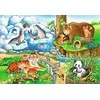 Ravensburger Dėlionė 2x12 vnt. - Zoologijos sodas