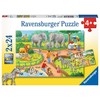 Ravensburger Dėlionė 2x24 vnt. - Diena zoologijos sode