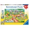 Ravensburger Dėlionė 2x24 vnt. - Diena zoologijos sode