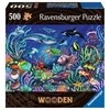 Ravensburger Medinė dėlionė 500 vnt. - Spalvingas jūros pasaulis