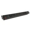 ROLINE 19" Juodas Aliuminio PDU. 11-way C13 Outlet