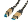 Kabelis USB Roline USB-A - 0.8 m Auksinis (JAB-1944111)