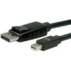Roline juodas DisplayPort į Mini DisplayPort kabelis