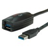 Roline USB kabelis USB-A – 5 m juodas (12/04/1096)