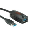 Roline USB kabelis USB-A – 5 m juodas (12/04/1096)