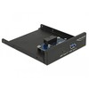 FRONTPANEL DELOCK 3.5" 1X USB-A 3.1 1X USB-C