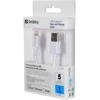 Sandberg USB>Lightning MFI 1m Balta