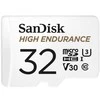 Atminties kortelė SanDisk High Endurance microSDXC 32GB, su adapteriu