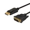 Vaizdo Kabelio Adapteris - Savio CL-106 1,8 m DisplayPort DVI Juodas