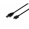 SBS LTHL200 USB-A – Micro-USB kabelis 1m – juodos spalvos