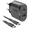 Įkroviklis SBS Mobile 1x USB-A 1x USB-C 3 A (TEKITTRPDCK)