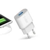 SBS TETR1USB2AWFAST 10W USB-A laidinis įkroviklis – baltos spalvos
