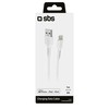 SBS TECABLEUSBIP589W USB-A – Lightning kabelis – baltos spalvos