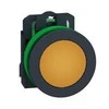 Schneider Electric Harmony XB5 plokščias plastikinis mygtukas. oranžinis fi30 sklandus objektyvas integruotas LED 110...120 V AC XB5FVG5
