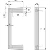 SCHROFF SCHROFF MultipacPRO Laikiklis priekinis, vientisas, plotis 10 mm, 2 HU