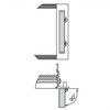 SCHROFF SCHROFF Vientisa priekinė rankena, plotis 12,2 mm, šviesiai anoduotas, 6 U