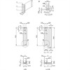 SCHROFF SCHROFF įdėklo modulio priekinio skydelio U profilis, skirtas IEL, IET, 2 tipas, 3 HU, 8 HU, 0,1 poslinkis, 2,5 mm, Al