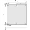 SCHROFF priekinis skydelis, neekranuotas, 3 HU, 10 HU, 2,5 mm, aliuminis, anoduotas, neapdoroti kraštai