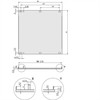 SCHROFF SCHROFF Priekinis skydelis, U profilis, Modernizuotas ekranavimas, 3 HU, 8 HU, 2,5 mm, Al, anoduotas priekis, laidi galinė dalis