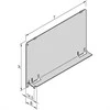 SCHROFF SCHROFF orlaidė be priekinio skydelio, 3 HU, 4 HU, gylis 160 mm