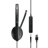 Inline Ausinės „EPOS SENNHEISER ADAPT 165 USB II“, dvipusės, su USB laidiniu adapteriu, 3,5 mm ir USB jungtimis.
