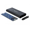 DELOCK išorinis M.2 NVMe PCIe SSD korpusas su SuperSpeed USB 10 Gbps USB 3.1 Gen 2 USB Type-C motele