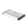 GEMBIRD EE2-U3S-2-S HDD/SSD enclosure for 2.5 SATA - USB 3.0 Aliuminio Sidabrinis