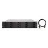 Serveris QNAP TL-R1200C-RP saugojimo diskų korpusas 2.5/3.5" HDD / SSD aptvaras Juoda, Pilka