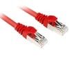 Sharkoon 0.25m Cat.6 S/FTP - 0.25 m - Cat6 - S/FTP (S-STP) - RJ-45 - RJ-45 - Raudona