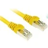Sharkoon 0.25m Cat.6 S/FTP - 0.25 m - Cat6 - S/FTP (S-STP) - RJ-45 - RJ-45 - Geltona