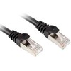 Sharkoon 0.5m Cat.6 S/FTP - 0.5 m - Cat6 - S/FTP (S-STP) - RJ-45 - RJ-45 - Juodas