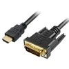 Sharkoon 1m - HDMI/DVI-D - 1 m - HDMI - DVI-D - Male - Male - 1920 x 1080 pikselių