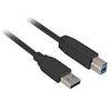 USB laidas Sharkoon USB-A - USB-B 2 m juoda (4044951015641)