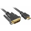 Sharkoon Adapterkabel HDMI > DVI (juodas, 5 Meter, Single Link, 18+1)