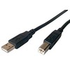 Sharkoon USB 2.0 Kabelis, USB-A Stecker > USB-B Stecker (juodas, 5,0 Meter)