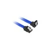 Sharkoon Sata III Kabelis 90° sleeve (blau, 45 cm)