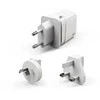 Silicon Power kelioninis adapteris USB/USB-C QM16 20W, baltas