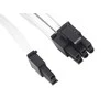 SilverStone 8-Pin-PCIe to 6+2-Pin-PCIe Extension – 250mm baltos spalvos