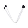 SilverStone 8-Pin-EPS auf 4+4-Pin-ATX/EPS - 300mm baltos spalvos