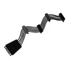 SilverStone SATA 15- pin - SATA 15- pin x4, 0,19m, Juodas (SSTCP06E4SATAIianschlusskabel)